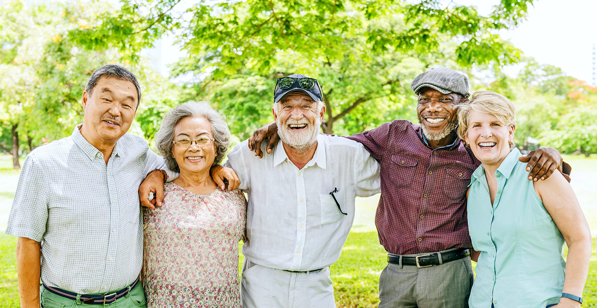 group of senior people smiling